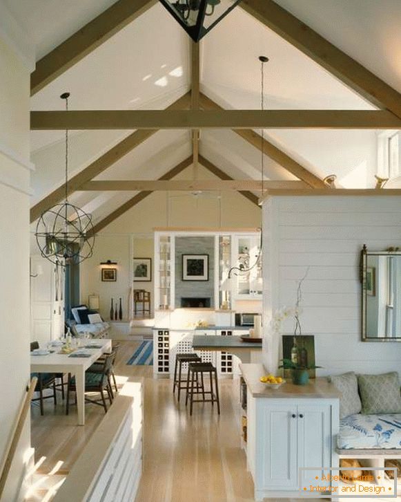 Types of second floors in a private house - design of an attic with a photo