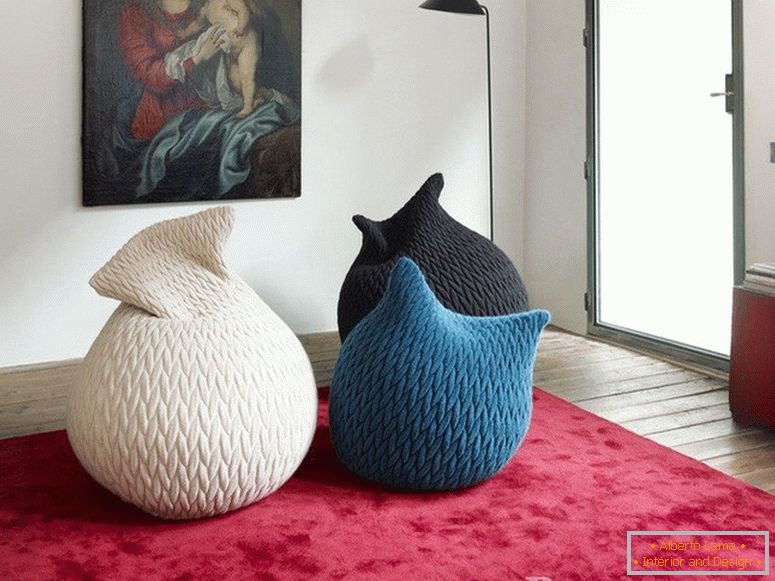 Knitted bag seat cover