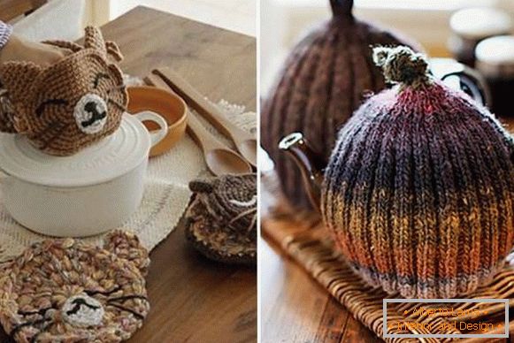 Knitted decor for kitchen
