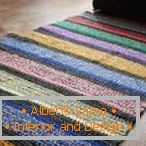 Colored floor mat