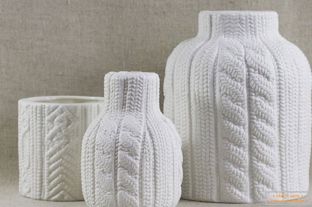 Knitted Cases for Vases and Tanks