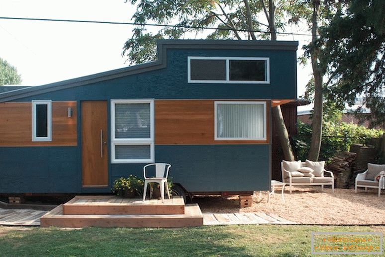 Unusual small house with stairs