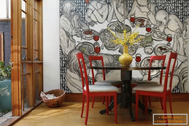 The original idea of ​​decorating a dining room - фото 16
