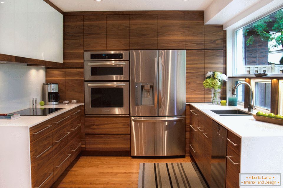 Luxurious kitchen in a small space