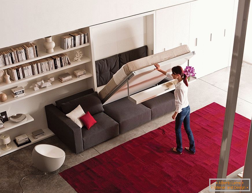 Folding sofa bed from Anima Domus