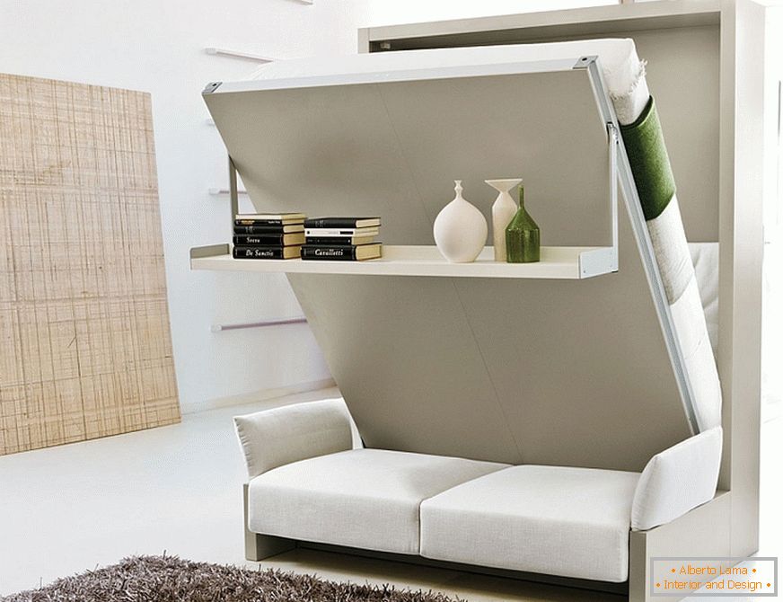 Shelves for books under the bed