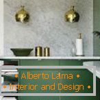 Elements of a decor of gold color