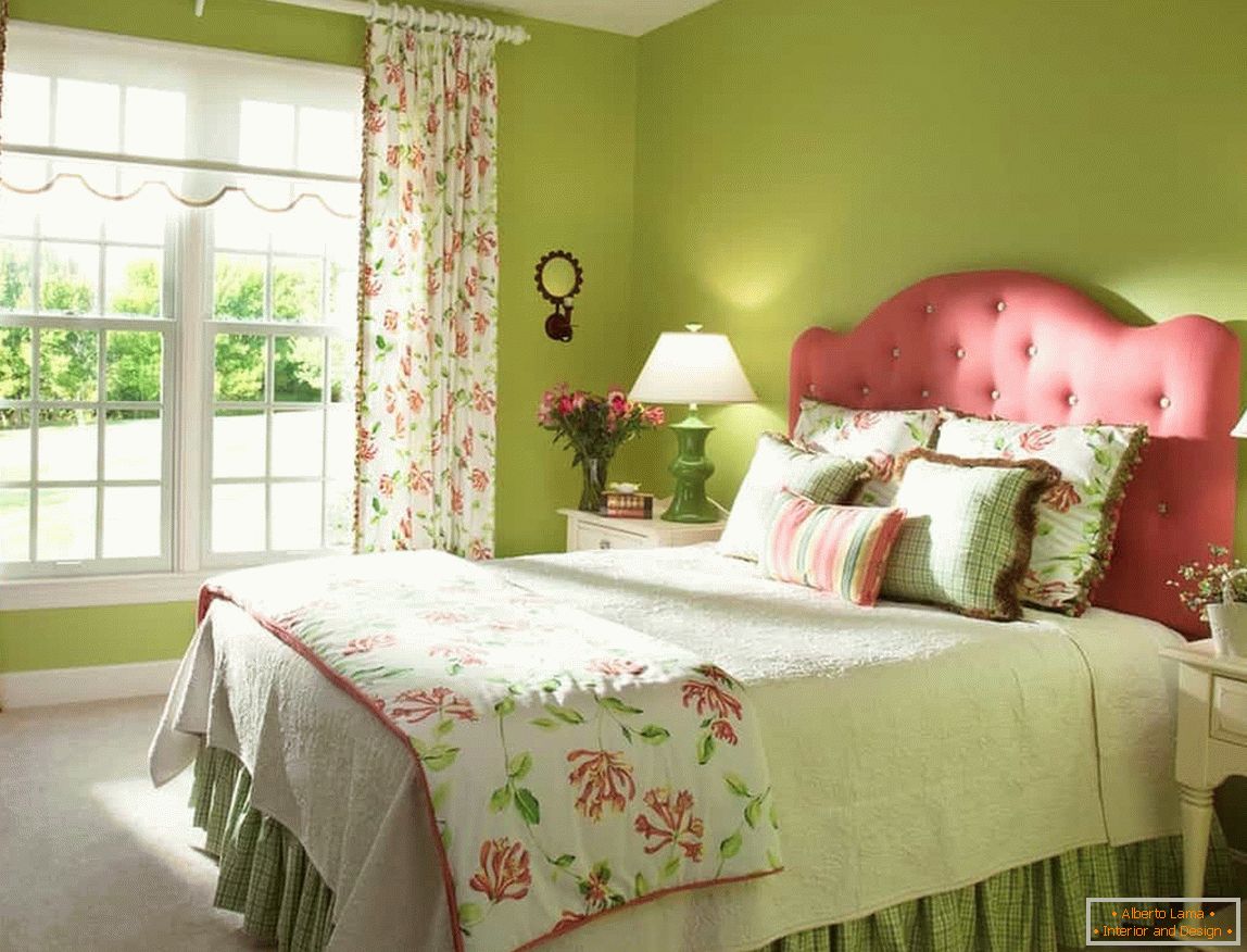 Pink and green combination