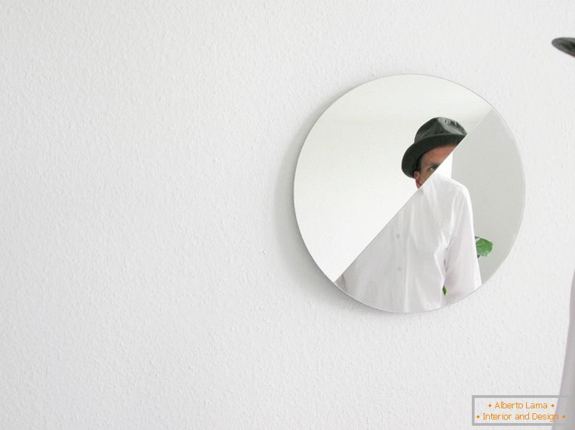 Unusual movable mirror