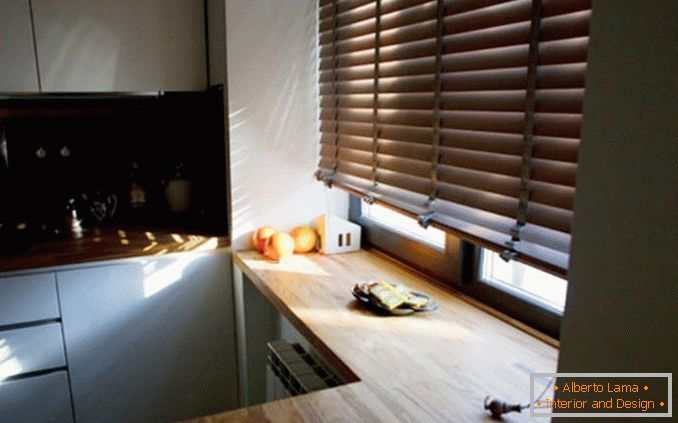 Modern blinds in the kitchen 2017 photo 2