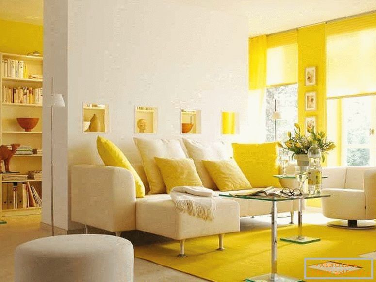 Solar Yellow Living Room
